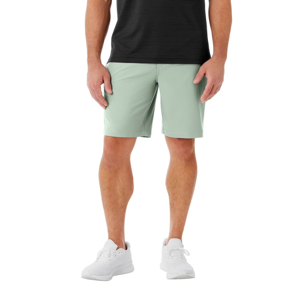 Member's Mark Mens Benton Shorts Green Size 36 Slim Fit Chino 9" Inseam NWT